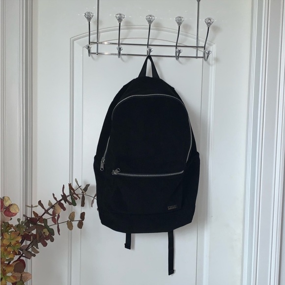 Victoria's Secret PINK Corduroy Backpack, Black EUC - Picture 3 of 16